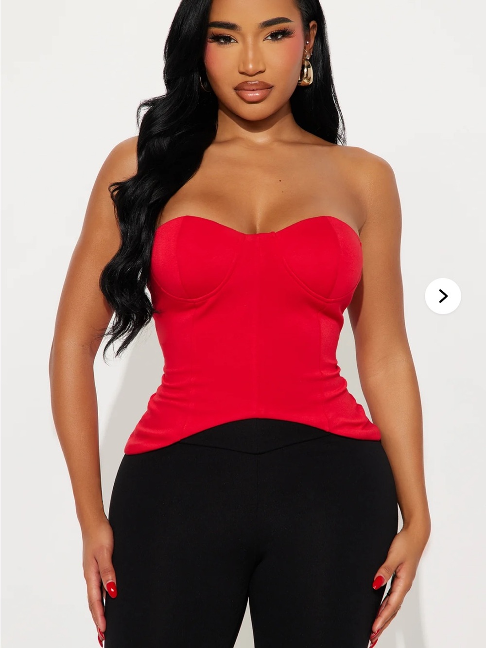 Fashion Nova Scarlet Strapless Bustier Camisole